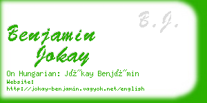 benjamin jokay business card